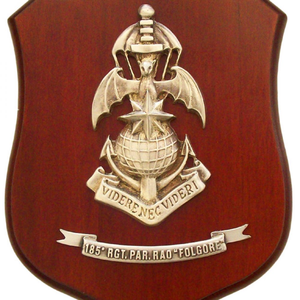 Gattistrello Crest Commemorativo 185° RGT COMFOSE RAO PARACADUTISTI FOLGORE - 